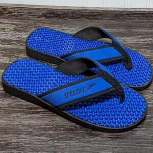 Speedo Blue Flip Flop Comfort Sandals Beach Swim Pool Thong Style Size S